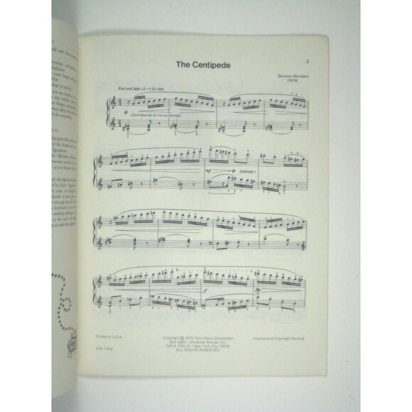 Insects Eight Studies For Piano Seymour Bernstein Book 1 Sheet Music - Picture 4 of 5